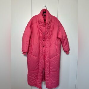 Pretty Little Thing Women's Pink Quilted Puff Coat